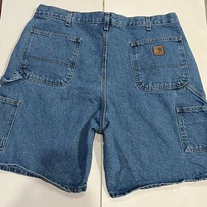 Carhartt denim work cargo carpenter shorts size 40